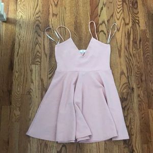 Pink skater dress